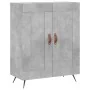 Aparador alto madera contrachapada gris hormigón 69,5x34x180 cm by , Sideboards - Ref: Foro24-3198317, Price: 167,04 €, Disco...