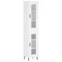 Aparador alto madera contrachapada blanco 34,5x34x180 cm by , Sideboards - Ref: Foro24-3199441, Price: 104,10 €, Discount: %