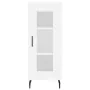Aparador alto madera contrachapada blanco 34,5x34x180 cm by , Sideboards - Ref: Foro24-3199441, Price: 104,10 €, Discount: %