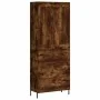 Aparador alto madera contrachapada roble ahumado 69,5x34x180 cm de , Aparadores - Ref: Foro24-3199758, Precio: 173,43 €, Desc...