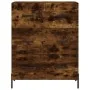 Aparador alto madera contrachapada roble ahumado 69,5x34x180 cm de , Aparadores - Ref: Foro24-3199758, Precio: 173,43 €, Desc...
