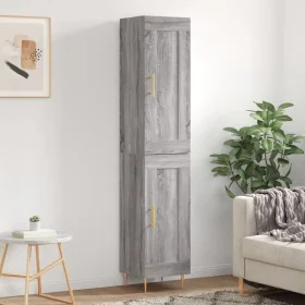 Aparador alto madera contrachapada gris Sonoma 34,5x34x180 cm de , Aparadores - Ref: Foro24-3200447, Precio: 103,85 €, Descue...