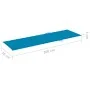 Tumbona doble y cojines azules madera pino impregnada de , Tumbonas - Ref: Foro24-3065883, Precio: 197,70 €, Descuento: %