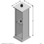 FMD Mesita decorativa con puerta gris 88,5 cm de , Mesas auxiliares - Ref: Foro24-447419, Precio: 91,54 €, Descuento: %