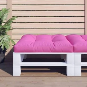 Cojín para palés tela rosa 80x80x12 cm de , Cojines para sillas y sofás - Ref: Foro24-360511, Precio: 46,20 €, Descuento: %