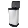Curver Papelera de pedal Deco plateado 50 L de , Cubos de la basura y papeleras - Ref: Foro24-442064, Precio: 75,10 €, Descue...