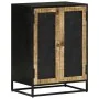 Aparador con 2 puertas hierro y madera maciza mango 55x35x75 cm de , Aparadores - Ref: Foro24-353888, Precio: 240,61 €, Descu...