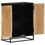 Aparador con 2 puertas hierro y madera maciza mango 55x35x75 cm de , Aparadores - Ref: Foro24-353888, Precio: 240,61 €, Descu...