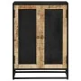 Aparador con 2 puertas hierro y madera maciza mango 55x35x75 cm de , Aparadores - Ref: Foro24-353888, Precio: 240,61 €, Descu...