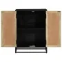 Aparador con 2 puertas hierro y madera maciza mango 55x35x75 cm de , Aparadores - Ref: Foro24-353888, Precio: 240,61 €, Descu...