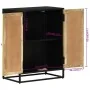 Aparador con 2 puertas hierro y madera maciza mango 55x35x75 cm de , Aparadores - Ref: Foro24-353888, Precio: 240,61 €, Descu...