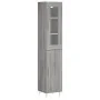 Aparador alto madera contrachapada gris Sonoma 34,5x34x180 cm by , Sideboards - Ref: Foro24-3199167, Price: 94,76 €, Discount: %