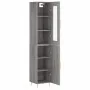 Aparador alto madera contrachapada gris Sonoma 34,5x34x180 cm by , Sideboards - Ref: Foro24-3199167, Price: 94,76 €, Discount: %