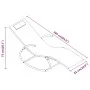 Tumbona mecedora de acero y textileno crema by , Loungers - Ref: Foro24-318114, Price: 86,45 €, Discount: %