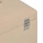 Banco con compartimento de terciopelo beige 80 cm by , Benches for halls and storage - Ref: Foro24-329933, Price: 91,98 €, Di...