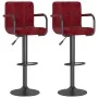 Taburetes de cocina 2 unidades terciopelo rojo vino tinto by , Kitchen stools - Ref: Foro24-334665, Price: 140,12 €, Discount: %