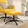 Reposapiés de tela amarillo mostaza 60x60x36 cm de , Otomanas - Ref: Foro24-341574, Precio: 44,47 €, Descuento: %