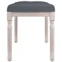 Banco de terciopelo gris oscuro 80x40x49 cm de , Bancos - Ref: Foro24-344447, Precio: 67,82 €, Descuento: %