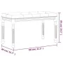 Banco de terciopelo gris oscuro 80x40x49 cm de , Bancos - Ref: Foro24-344447, Precio: 67,82 €, Descuento: %