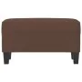 Banco de cuero sintético marrón 70x35x41 cm de , Bancos - Ref: Foro24-349441, Precio: 44,36 €, Descuento: %