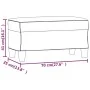 Banco de cuero sintético marrón 70x35x41 cm de , Bancos - Ref: Foro24-349441, Precio: 44,36 €, Descuento: %