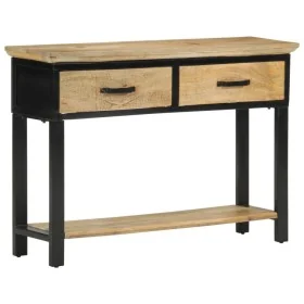 Mesa consola madera maciza de mango rugosa 110x30x75 cm de , Mesas auxiliares - Ref: Foro24-351618, Precio: 227,00 €, Descuen...