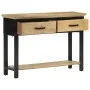Mesa consola madera maciza de mango rugosa 110x30x75 cm by , Side tables - Ref: Foro24-351618, Price: 227,00 €, Discount: %
