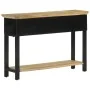 Mesa consola madera maciza de mango rugosa 110x30x75 cm by , Side tables - Ref: Foro24-351618, Price: 227,00 €, Discount: %