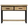 Mesa consola madera maciza de mango rugosa 110x30x75 cm by , Side tables - Ref: Foro24-351618, Price: 227,00 €, Discount: %