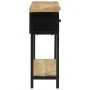Mesa consola madera maciza de mango rugosa 110x30x75 cm by , Side tables - Ref: Foro24-351618, Price: 227,00 €, Discount: %