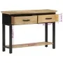 Mesa consola madera maciza de mango rugosa 110x30x75 cm by , Side tables - Ref: Foro24-351618, Price: 227,00 €, Discount: %