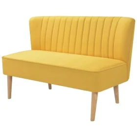 Sofá de tela amarillo 117x55,5x77 cm by , Sofas - Ref: Foro24-244074, Price: 267,68 €, Discount: %
