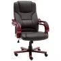 Silla de oficina de cuero auténtico marrón de , Sillas de oficina - Ref: Foro24-20560, Precio: 295,09 €, Descuento: %