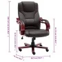 Silla de oficina de cuero auténtico marrón de , Sillas de oficina - Ref: Foro24-20560, Precio: 295,09 €, Descuento: %
