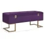 Banco con compartimento 105 cm morado de terciopelo de , Bancos para recibidores y almacenamiento - Ref: Foro24-247572, Preci...