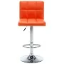 Taburetes de cocina 2 unidades cuero sintético naranja de , Taburetes de cocina - Ref: Foro24-323640, Precio: 133,05 €, Descu...