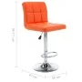 Taburetes de cocina 2 unidades cuero sintético naranja de , Taburetes de cocina - Ref: Foro24-323640, Precio: 133,05 €, Descu...