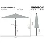 Madison Sombrilla de jardín Moraira color crudo 230x230 cm de , Sombrillas - Ref: Foro24-447157, Precio: 131,60 €, Descuento: %