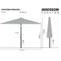 Madison Sombrilla de jardín Elba gris 300 cm de , Sombrillas - Ref: Foro24-447155, Precio: 116,09 €, Descuento: %