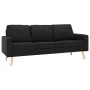 Sofá de 3 plazas de tela negro de , Sofás - Ref: Foro24-288722, Precio: 400,45 €, Descuento: %