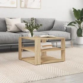 Mesa de centro madera de ingeniería roble Sonoma 59,5x59,5x40cm de , Mesas de centro - Ref: Foro24-834248, Precio: 40,81 €, D...