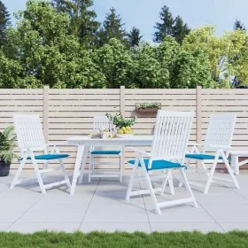Cojines de silla de jardín 4 uds tela azul 40x40x3 cm de , Cojines para sillas y sofás - Ref: Foro24-47591, Precio: 25,49 €, ...