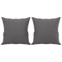 Sofá de 2 plazas con cojines cuero sintético gris 140 cm de , Sofás - Ref: Foro24-3200805, Precio: 194,86 €, Descuento: %
