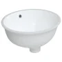Lavabo de baño ovalado cerámica blanco 38,5x33,5x19 cm de , Lavabos - Ref: Foro24-153716, Precio: 44,99 €, Descuento: %