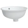 Lavabo de baño ovalado cerámica blanco 38,5x33,5x19 cm de , Lavabos - Ref: Foro24-153716, Precio: 44,99 €, Descuento: %