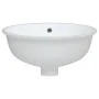 Lavabo de baño ovalado cerámica blanco 38,5x33,5x19 cm de , Lavabos - Ref: Foro24-153716, Precio: 44,99 €, Descuento: %