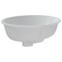 Lavabo de baño ovalado cerámica blanco 38,5x33,5x19 cm de , Lavabos - Ref: Foro24-153716, Precio: 44,99 €, Descuento: %