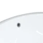 Lavabo de baño ovalado cerámica blanco 38,5x33,5x19 cm de , Lavabos - Ref: Foro24-153716, Precio: 44,99 €, Descuento: %
