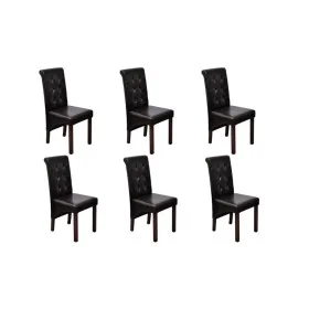 Sillas de comedor 6 uds cuero sintético marrón von , Essstühle - Ref: Foro24-160320, Preis: 559,77 €, Rabatt: %