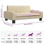 Cama para perros de tela crema 70x45x30 cm de , Camas para perros - Ref: Foro24-171857, Precio: 76,53 €, Descuento: %